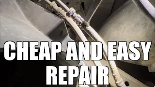 Cheaper quick repair, transmission cooler lines (cutting crimps and replacing hoses)