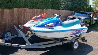 Pair of Jetskis Sitting For A Few Years  Do They Still Run?