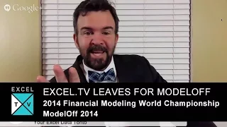 Excel.TV leaving for Modeloff - 2014 Financial Modeling World Championship