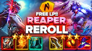 PLAY THIS REAPER REROLL COMP FOR FREE WINS!!!  | Teamfight Tactics Set 11 PBE