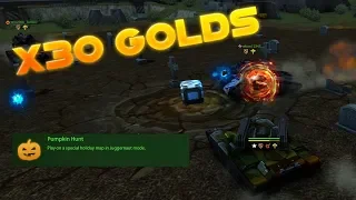 Playing On Halloween Map l x30 Golds!? Tanki Online