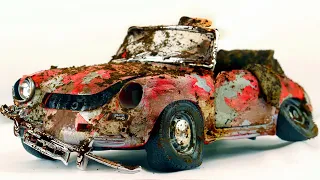 Restoration Abandoned Porsche 356 B | Repair Old Model Car