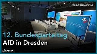 AfD: 12. Bundesparteitag in Dresden (Tag 1)