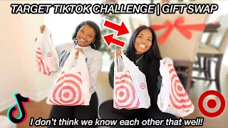 TARGET TIKTOK CHALLENGE! GIFT SWAP!! *do we know each other* | VLOGMAS