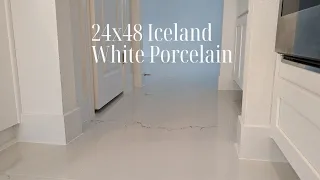 24x48 Iceland White Porcelain Tile