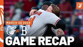 Orioles vs. Red Sox Game Recap (3/30/23) | MLB Highlights | Baltimore Orioles