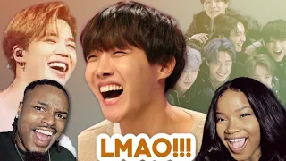 JHOPE'S LAUGH is HILARIOUS! BTS being a mess on vlive reaction