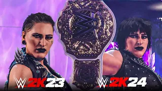 WWE 2K24 vs WWE 2K23 First Entrance & Gameplay Comparison