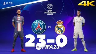 FIFA 23 - PSG 23 - 0  Real Madrid - UEFA Champions League Final - PS5™ [4K60fps]