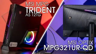 Return of the Compact Gaming PC & The 4K Beast  - MSI Trident AS 12TG & OPTIX MPG321UR-QD Review