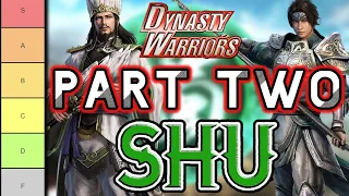 ULTIMATE Dynasty Warriors Tier List - 8 Content Creators - Part 2: SHU