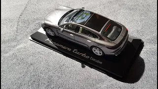 Porsche Panamera Turbo  Executive Unboxing Herpa 1:43