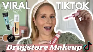 TIKTOK VIRAL DRUGSTORE MAKEUP TESTED 😍 FIRST IMPRESSIONS MAKEUP TUTORIAL | June 2023 TikTok Makeup