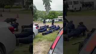 Police in training! #shorts #police #training #jamaica