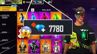 BUYING 130.000 DIAMONDS💎💎Free Fire LV1 account to *PRO* - look how it BECAME😱🔥