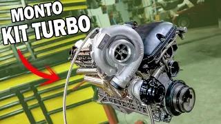 MONTANDO EL KIT TURBO EN EL MOTOR DEL E46! NUEVAS PIEZAS!