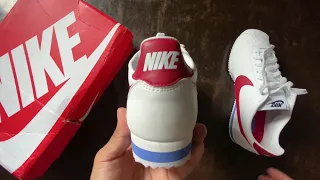 NIKE CLASSIC CORTEZ LEATHER / WHITE/VARSITY/RED [ SUPER KICKS 🔥 ]