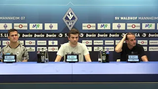 3. Liga | 6. Spieltag | SV Waldhof - SSV Ulm 1846 | Pressekonferenz nach dem Spiel