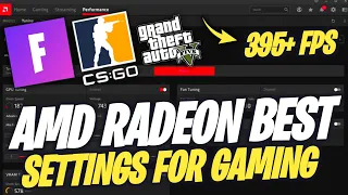 AMD Radeon FPS Boost Settings For Gaming ✅  INCREASE FPS!