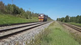 Самый редкий тепловоз в Латвии, Бчшные десятки, Краславский вывоз и другие поезда Латвийской ж/д!