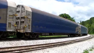 Trem vazio vindo de Santos,passando na estrda de ferro de Marsilac.