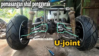 Pemasangan shaft U-joint  Go Kart buggy | part 5