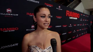 Rambo Last Blood New York Premiere - Itw Yvette Monreal (official video)