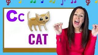 Phonics Song for Children (Official Video) Alphabet Song | Letter C Sounds | Signing for babies ASL