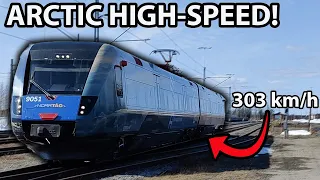 Trip on Sweden's FASTEST HIGH-SPEED train, which is in the ARCTIC!