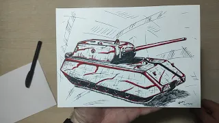 Tank Mouse (Maus) - monster tank of the Nazi TankArt History Lines