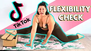 Plus size tries Viral Tiktok Flexibility Challenges