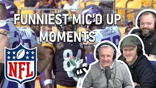 NFL “Funniest Mic’d Up” Moments REACTION!! | OFFICE BLOKES REACT!!
