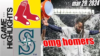 Mariners vs Red Sox [Highlights] Oh captain, my captain. JP Crushford is back !!!