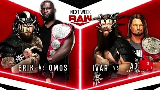 Aj Styles vs. Ivar / Omos vs. Erik: Raw, July 12, 2021
