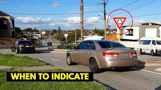 Roundabouts WHEN TO INDICATE ON AND OFF