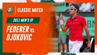 🇨🇭 Federer v. Djokovic 🇷🇸 2011 Men's singles semi-final I Classic Match Roland-Garros