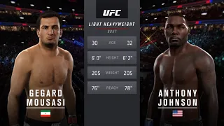 ГЕГАРД МУСАСИ VS ЭНТОНИ ДЖОНСОН UFC 2 CPU VS CPU