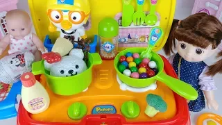 Baby doll food car and kitchen cooking toys play 콩순이 푸드카예요 밥도 먹고 짜장라면도 만들어 먹어 볼까요 음식자동차 요리놀이 | 토이몽TV