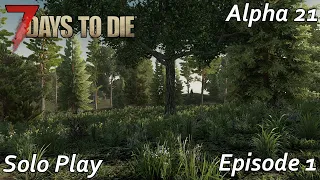 7 Days to Die Alpha 21 Episode 1 - How will this adventure go | Solo