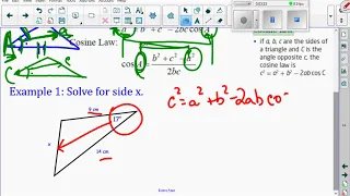 Unit 2 4 1 Introduction to Cosine Law and Example