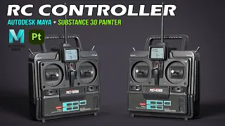 RC Controller | Autodesk Maya + Substance 3D Painter