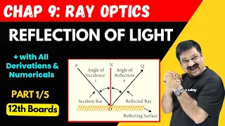 Reflection of Light💥All derivations & Numericals 🎯Part 1/5 Chapter 9 Ray optics 💥 Class 12 Physics