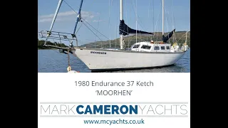 1980 Endurance 37 Ketch MOORHEN | Classic cruising ketch for sale with Mark Cameron Yachts
