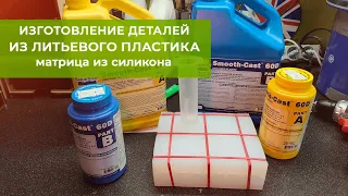 Производство деталей из литьевого пластика с использованием матриц из силикона