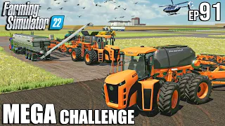 I Used The MOST OVERPOWERED Seeder in FS22 | MEGA Challenge | Farming Simulator 22 #91