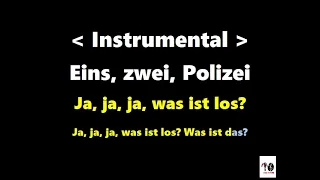 EINS SWEI POLIZEI MO DO  Karaoke VERSION BK