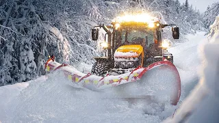 Snowplow in Winter | Clearing Snow After Snow Strom | Snowplowing 2024