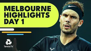 Murray Returns; Nadal, Goffin & Dimitrov Play Doubles | Melbourne Summer Set 2022 Highlights Day 1