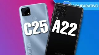 Realme C25 VS Samsung A22  | Comparativo