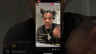 Lil baby can’t handle backwood after smoking on Instagram live